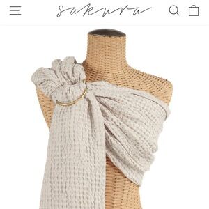 Sakura Linen Gray/Light Blue